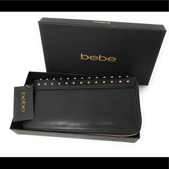 NWT Black Wallet Billfold Studded - Picture 4 of 7